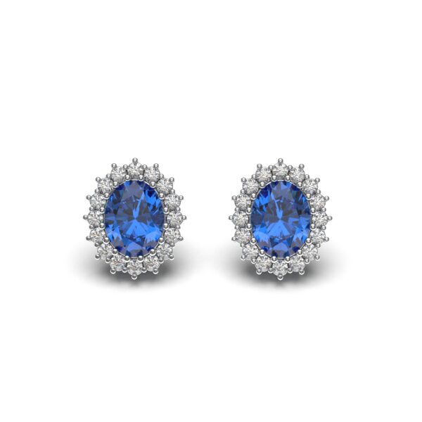 Sapphire Stone Earrings