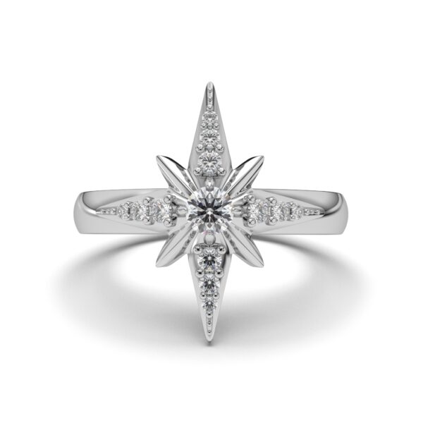 Starlight White Gold Ring