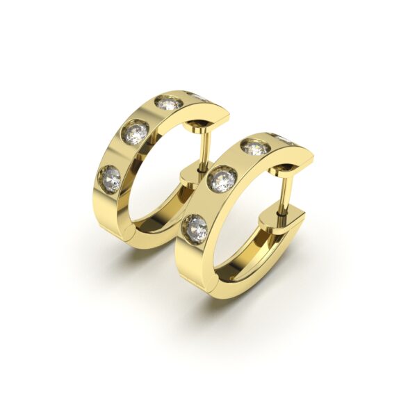 Dazzling Crystal Hoops