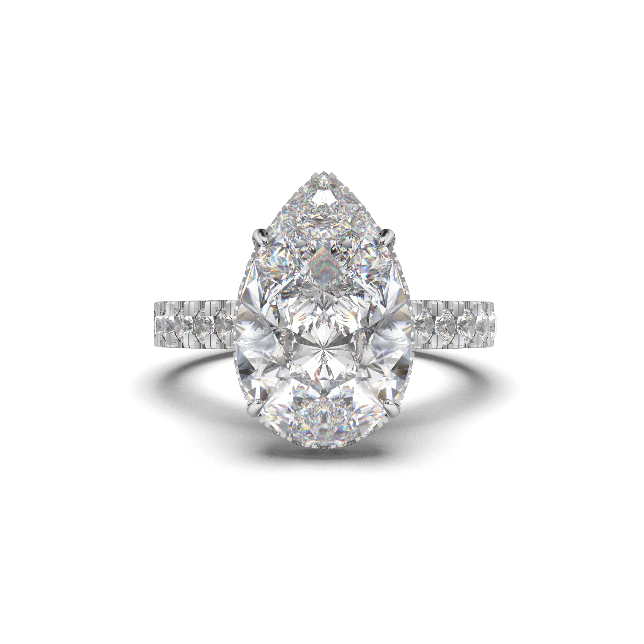 Teardrop Solitaire Ring