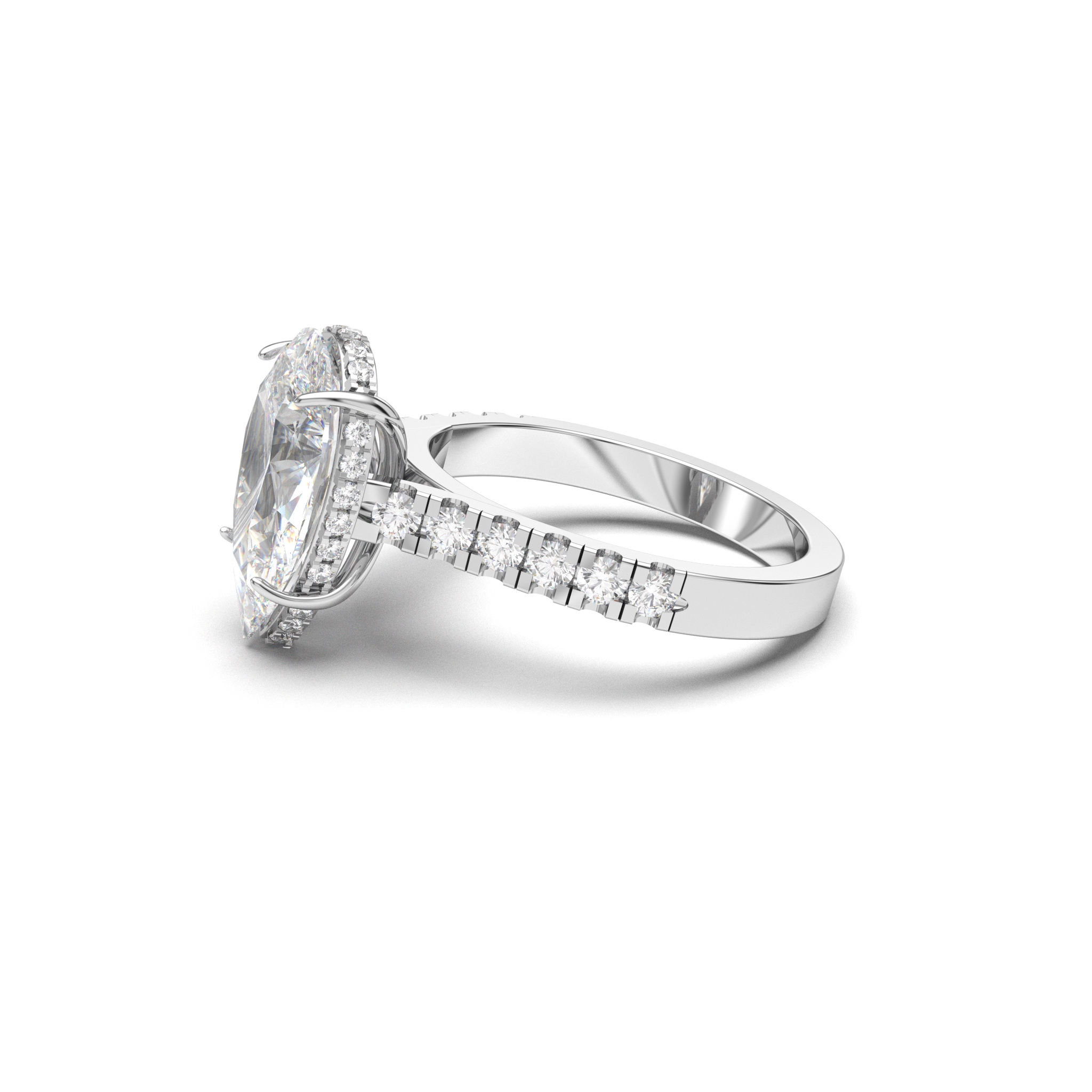 Teardrop Solitaire Ring