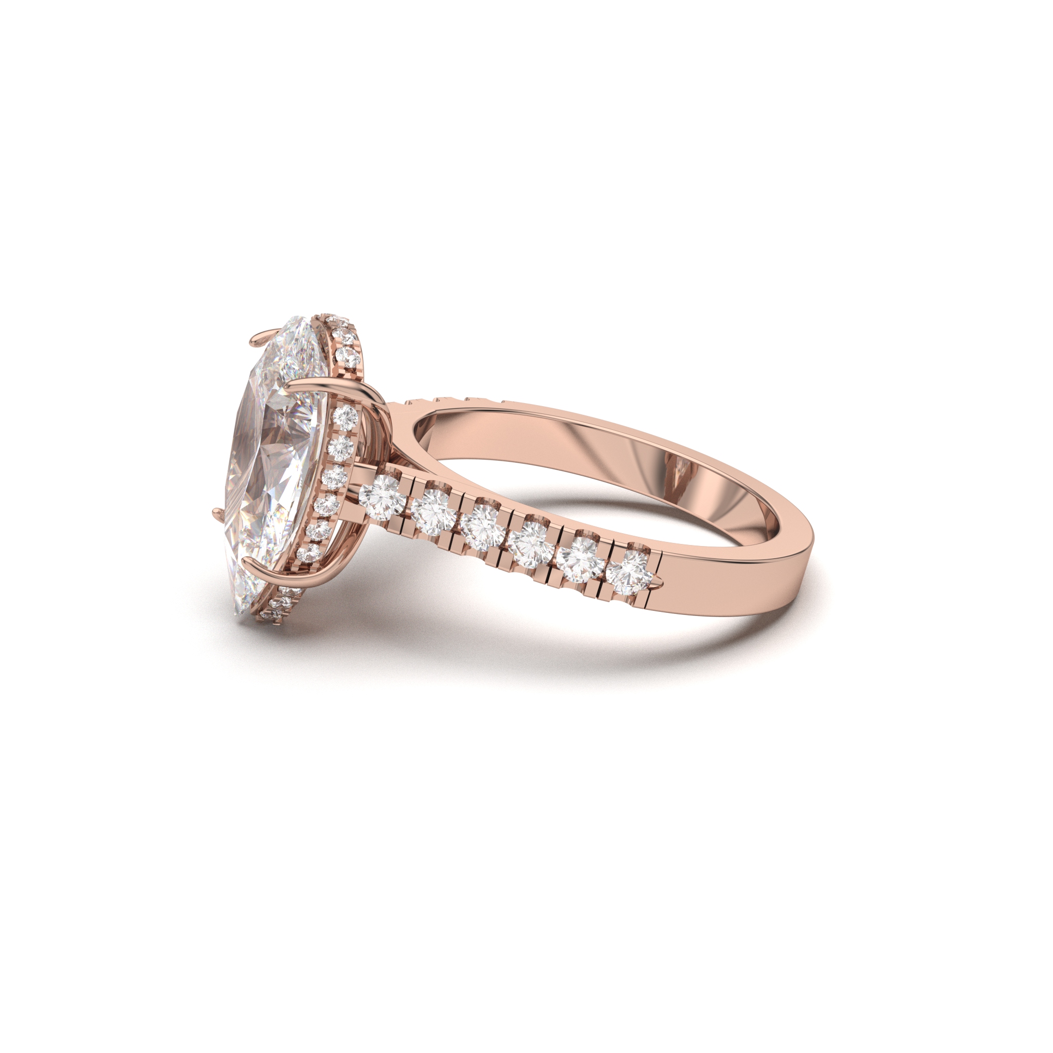 Teardrop Solitaire Ring