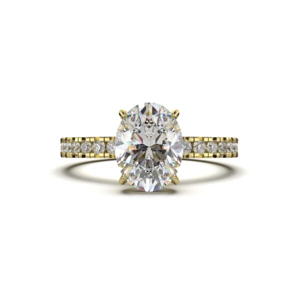Pave Oval Engagement